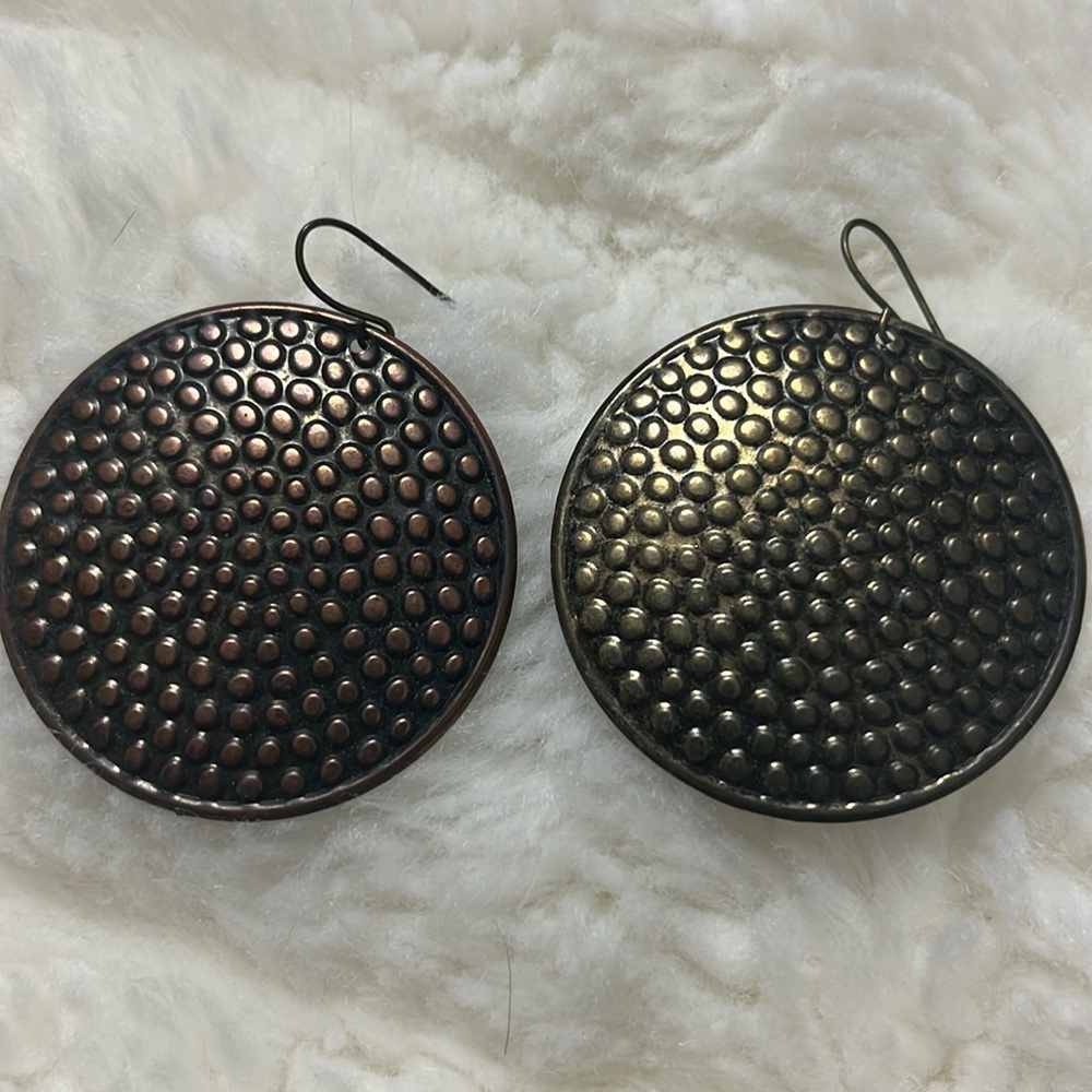 Matching Duo, Color Shield Earrings